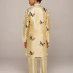 DEVOILER Boys Butterfly Printed Straight Kurta image 5