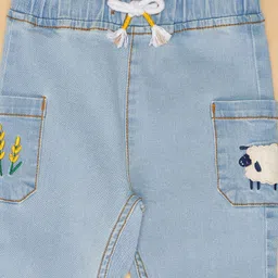 Pantaloons Baby Boys Mid-Rise Regular Fit Highly Distressed Jogger Jeans image 4