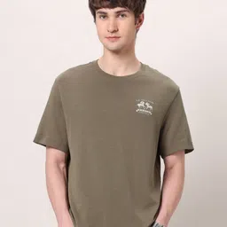 U.S. Polo Assn. Denim Co. Round Neck Pure Cotton Relaxed Fit T-shirt-picture-10