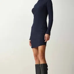 Happiness istanbul Women Solid Bodycon Above Knee Dress-picture-33