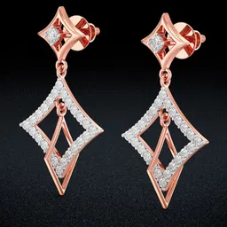 Joyalukkas Women 18Kt Gold Natural Brilliant Sparcle Diamond Earrings 3.28 g-picture-19