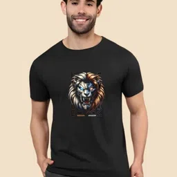 SZN Animal Graphic Printed Round Neck T-Shirt-picture-11