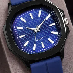 SWADESI STUFF Men Asymmetric Dial & Straps Analogue Watch W701 BLUE 9 image 5