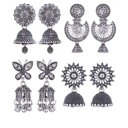 Sangria Alloy Silver-Plated Earrings-picture-34