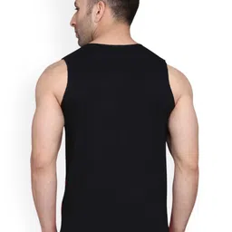 SLOWLORIS Pack Of 2 Printed Scoop Neck Gym VestsVSL26 CMB(CHS BLACKRUST)(ZOZO MAROON) image 2