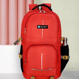 sky spirit LARGE 55L TRAVEL BACKPACK FOR OUTDOOR SPORT HIKING Rucksack - 50 L (RED) Rucksack - 50 L-picture-22