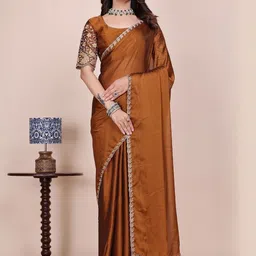 Zeenat Duniya Embroidered Pure Chiffon Designer Saree-picture-21