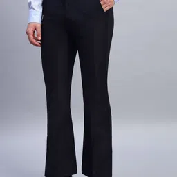 AXNIS Men Relaxed Straight Leg Bootcut Formal Trousers image 2