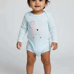 YK Infants Printed Cotton Envelope Neck Long Sleeve Bodysuit image 2