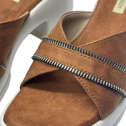 Lamir Design Textured Suede Block Mules image 5