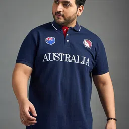bigbanana Originals Men Embroidered Polo Collar Pure Cotton Bio Finish Plus Size T-shirt-picture-39