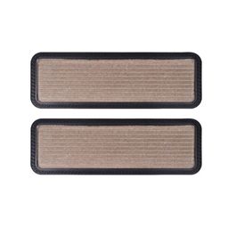 Black Gold Pack Of 2 Beige & Black Striped Runners-picture-7