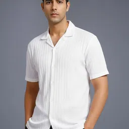 Metronaut Cuban Collar Short Sleeves Regular Fit Shirt-picture-12