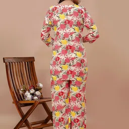 BAESD Printed Notch Neck Tunic With Trousers image 4