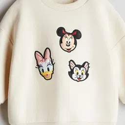 H&M Printed Bushed-Inside Sweatshirt image 2