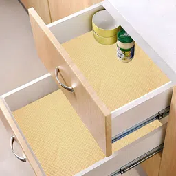 Kuber Industries Cream-Coloured Printed Water Resistant Shelf Liner Organisers image 2