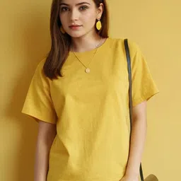 DressBerry Women Round Neck Drop-Shoulder Sleeves T-shirt-picture-24