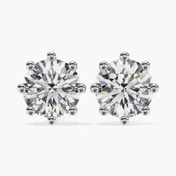 VALANOVA 925 Sterling Silver 0.5 Carat Lab Grown Diamond Studs -1.3g-image-81