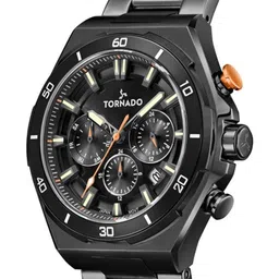 TORNADO Men Dial & Stainless Steel Bracelet Style Straps Analogue Watch T24104-BBBB image 4