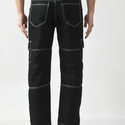 LINARIA Men Regular Fit Mid-Rise Classic Low Distress Jeans image 3