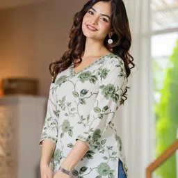 lakasadapapel Women Printed Viscose Rayon Straight Kurta-picture-10