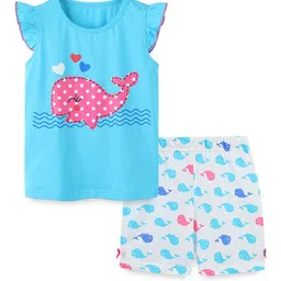 StyleCast Girls Printed T-shirt with Shorts image 1