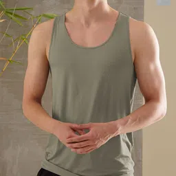 DAMENSCH Men Solid Pack Of 2 Basic Sleeveless Innerwear Vests-picture-25