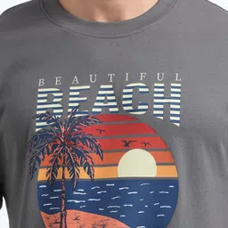 THE BEETEL HOUSE Men Typography Printed Round Neck Cotton T-shirt image 2