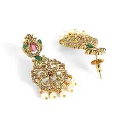 Priyaasi Gold-Plated Stone-Studded Jewellery Set image 2