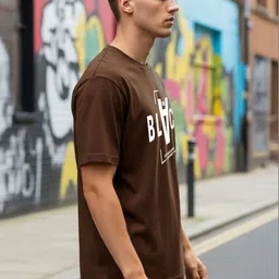 BENNY BROOKS Men Typography Printed T-shirt image 2