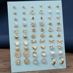 DressBerry Geometric Studs Earrings-picture-26