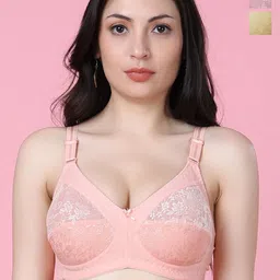 SHYAM SONS FLAIR Sofi Pack Of 3 Non Padded Full Coverage Minimizer Bra-picture-32