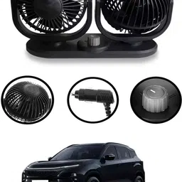 maties 12V Cooling Air Fan Powerful Dashboard Electric Dual Car Fan-134 Car Interior Fan-picture-10