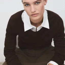 MANGO Round Neck Knitted Pullover-picture-33