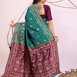 Florence Woven Design Zari Kanjeevaram Saree image 4