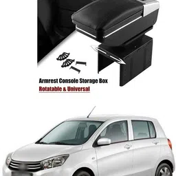 pecunia Universal Car Armrest Center Console Pad,PU Leather Car Armrest Seat Box Cover Protector Protects from Dirt,Damage,Pet Scratches,Old Damaged Consoles (Black) A163 Car Armrest-picture-11