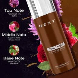 NEXT CARE Oak Musk & Icy Cool Set Of 2 Long-Lasting Deodorant Body Spray - 120 ml image 5