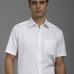 Louis Philippe Men Classic Fit Spread Collar Solid Cotton Formal Shirt-picture-38
