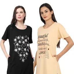 GLAMSYSTYLE Women Floral Printed Pockets 1 T-shirt-picture-33