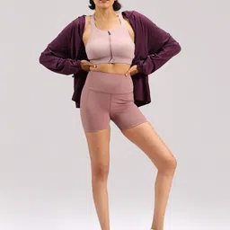Blissclub Women Skinny Fit High-Rise Training or Gym Shorts-image-26