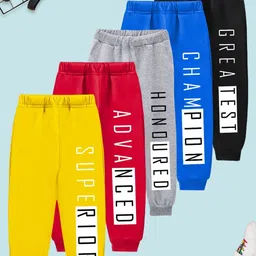 YK Boys Pack Of 5 Printed Cotton Mid-Rise joggers-picture-48