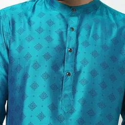 Ethnicity Men Yoke Design Thread Work Straight Kurta image 5