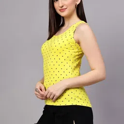 DIAZ Pack of 3 Conversational Printed Round Neck Cotton Tank Top image 5