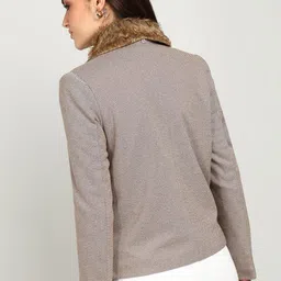 breil by fort collins Knitted Tweed Solid Coat For Women image 3