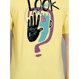 TEEFOX Men Graphic Printed Round Neck Cotton T-shirt image 4