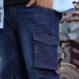 instafab plus Men Regular Mid Rise Blue Jeans image 5