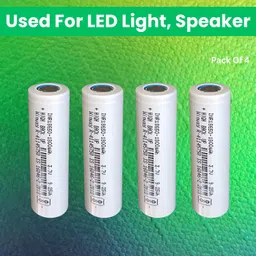 sacro Rechargeable 1800Mah Lithium-Ion For Light Speaker Pack of 4Q138 Battery-picture-31