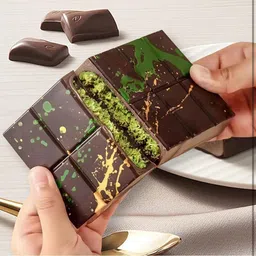 Silicone Chocolate Mould Arxon Silicone Chocolate Mould kunafa Chocolate Bar Molds, Large Thick Chocolate Candy Molds, Deep Stuffed Chocolate Bar Molds for Filling Homemade Knafeh Pistachio Chocolate Bar Snacks image 3