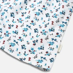 Allen Solly Junior Girls Floral Printed Flutter Sleeves Pure Cotton Top image 2