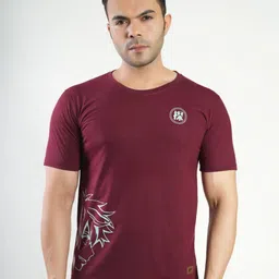 John Peters Graphic Printed Round Neck Bio Finish T-shirt-image-69